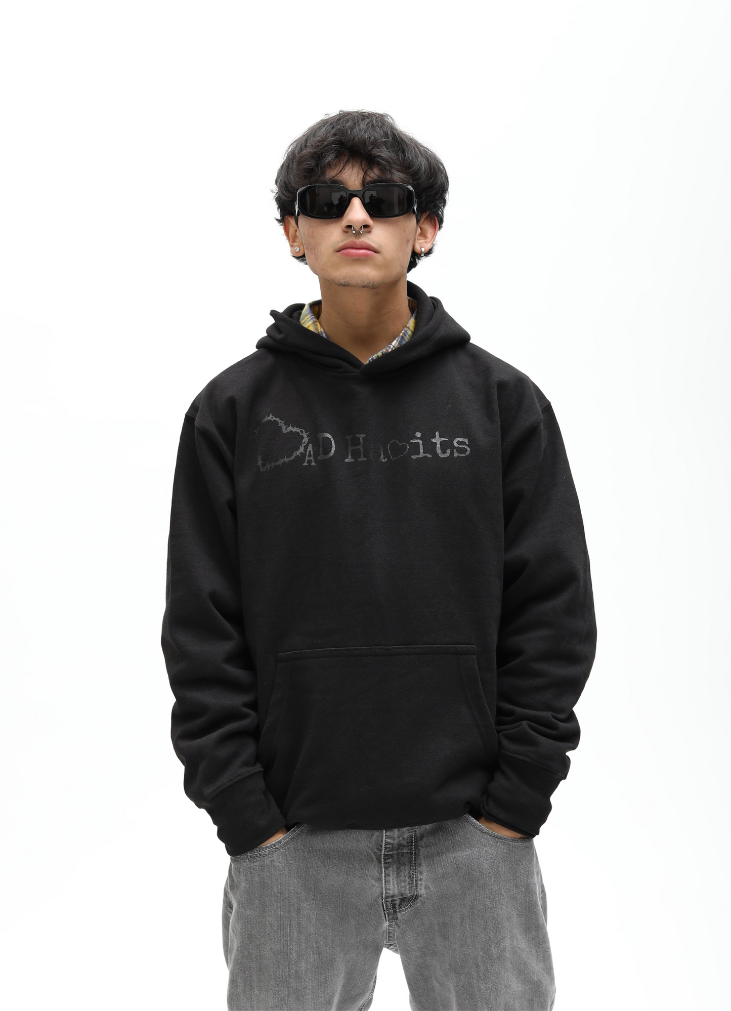 Bad Habits Double black hoodie